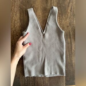 Abercrombie & Fitch Ribbed Sweater Tank mocha (see last pic for real color)